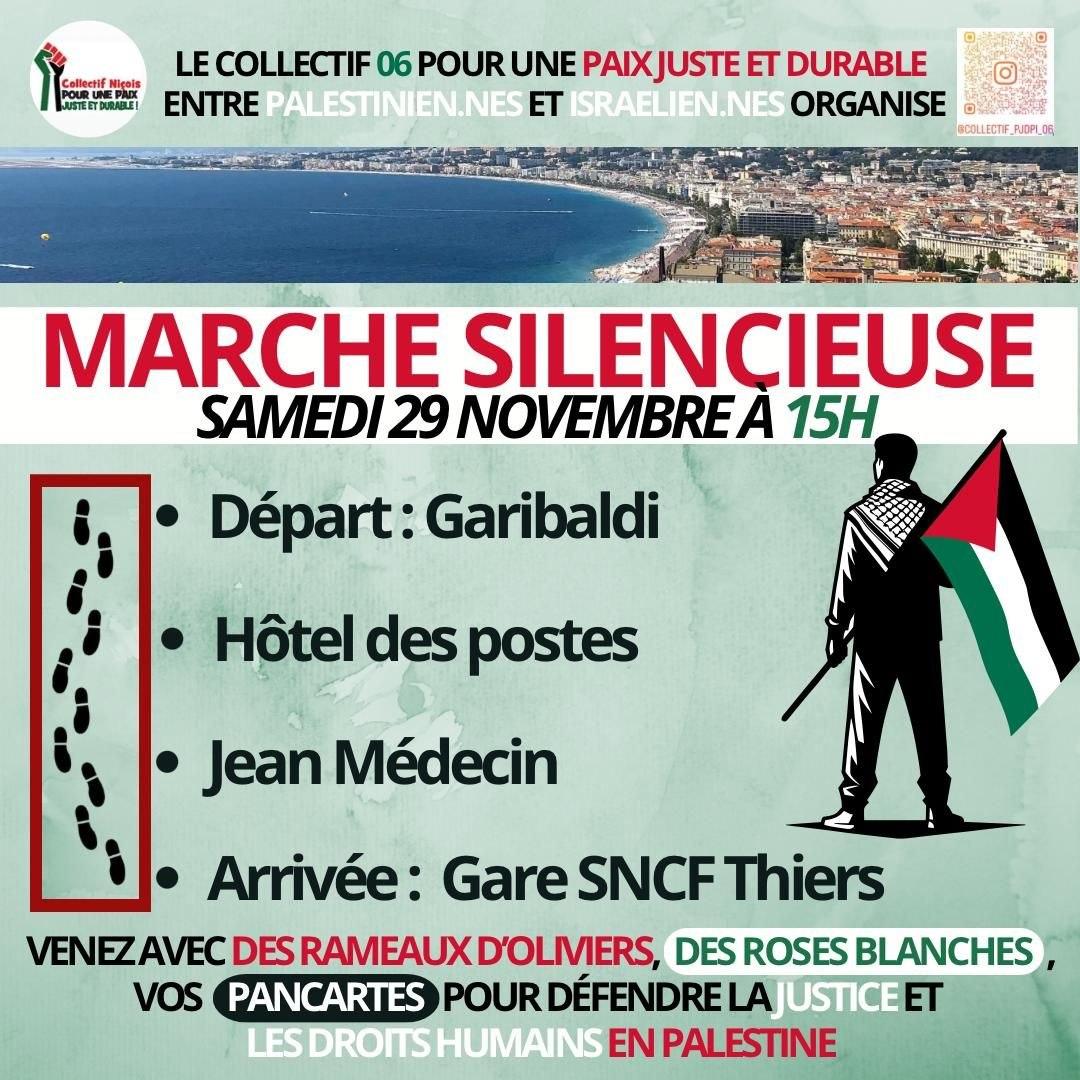 Marche silencieuse pour la Palestine — Action Populaire