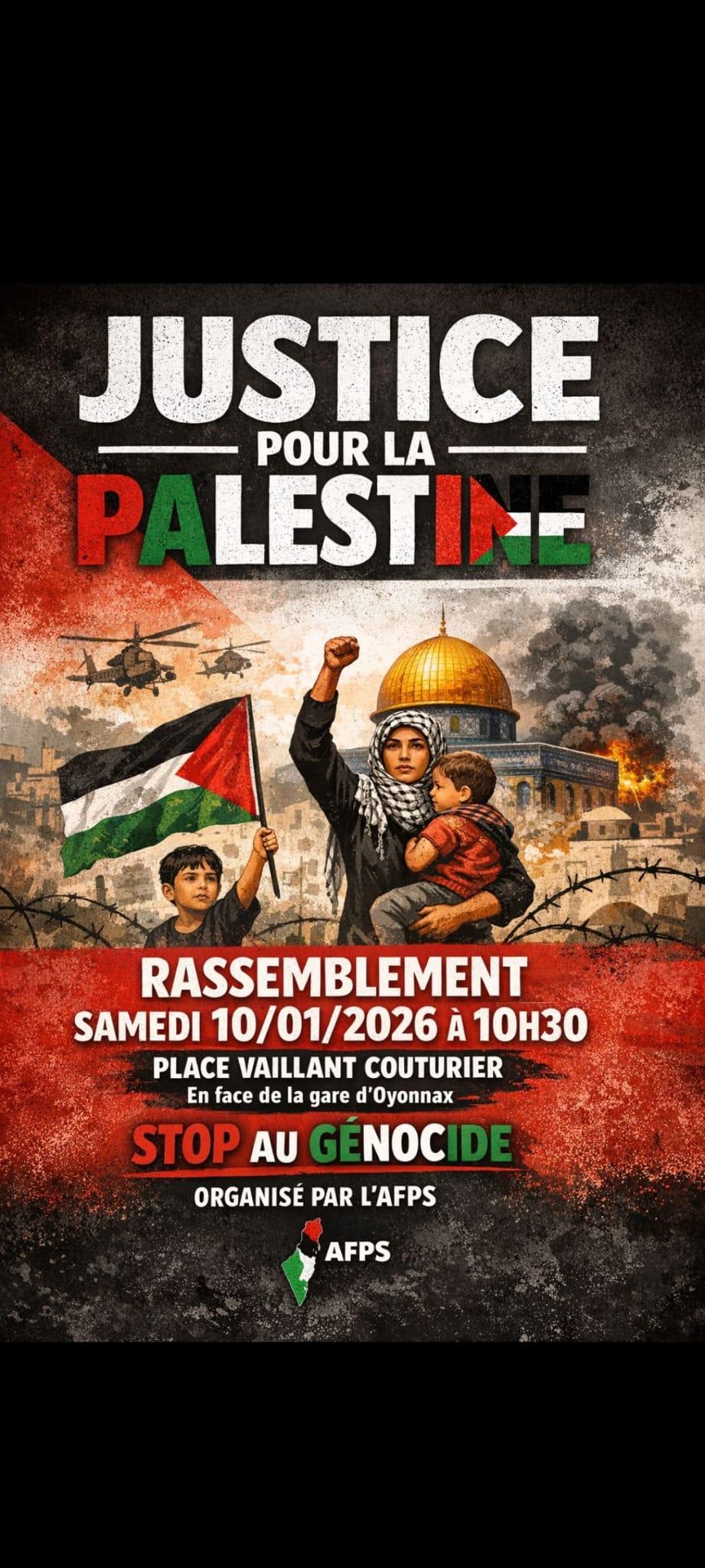Rassemblement pour la Palestine — Action Populaire