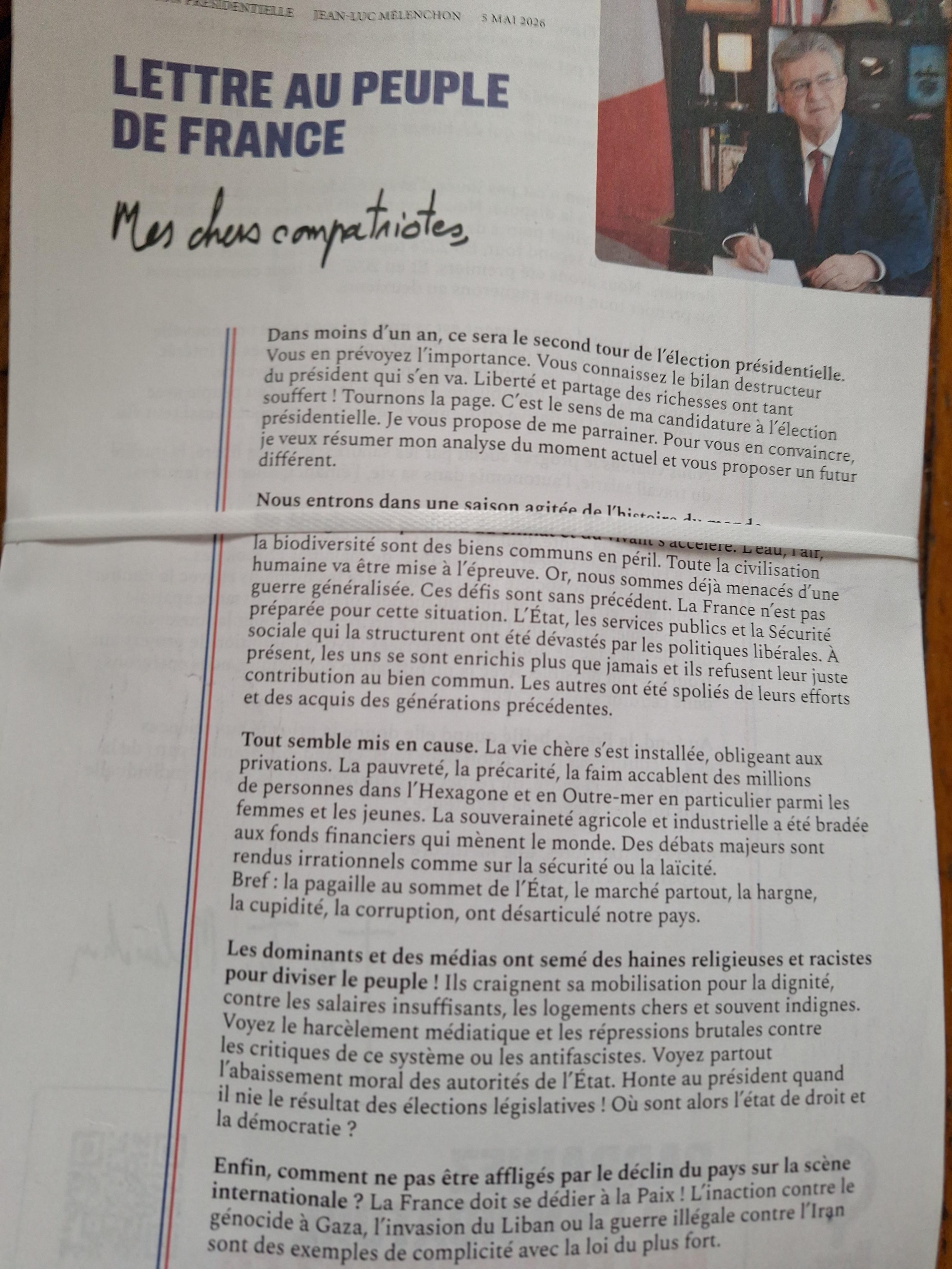 Boitage de la lettre au peuple de France - JLM — Action Populaire