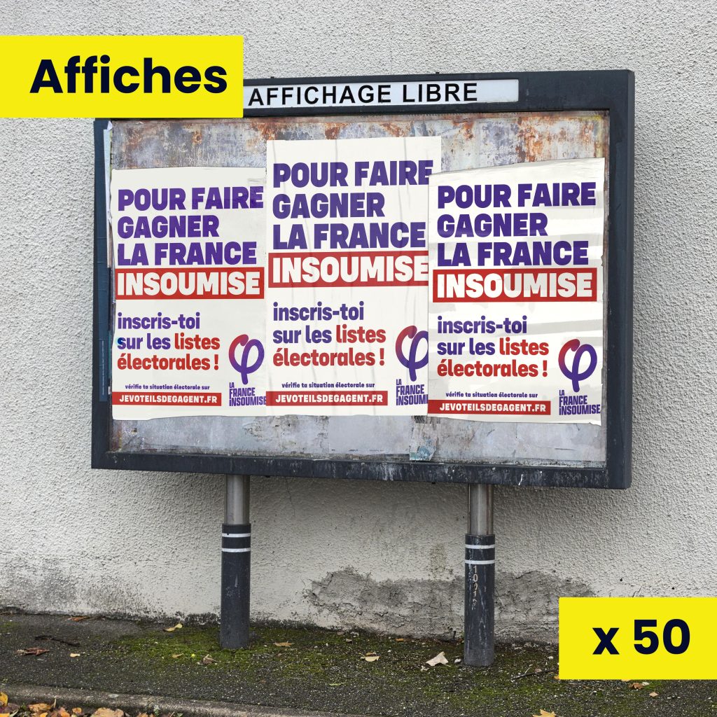Affiches inscriptions