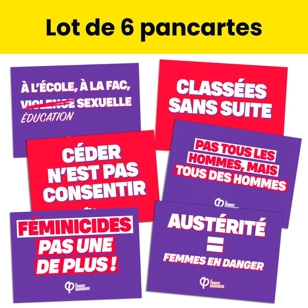 Pancartes contre les VSS