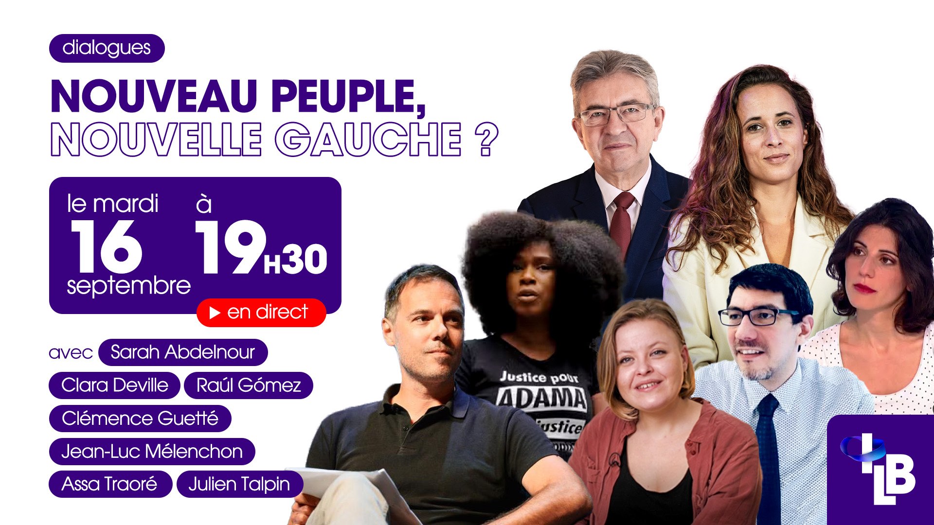 « Nouveau peuple, nouvelle gauche », le mardi 16 septembre à 19h30 en direct sur la chaîne YouTube de l'Institut La Boétie